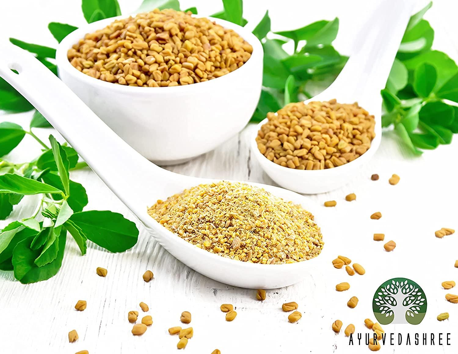 AYURVEDASHREE AYURVEDASHREE Fenugreek Seeds Powder 100 Gm I Trigonella foenum-graecum Sd. | Methi Powder | Spice Indian Cuisine | Hair Care | Improves Digestion
