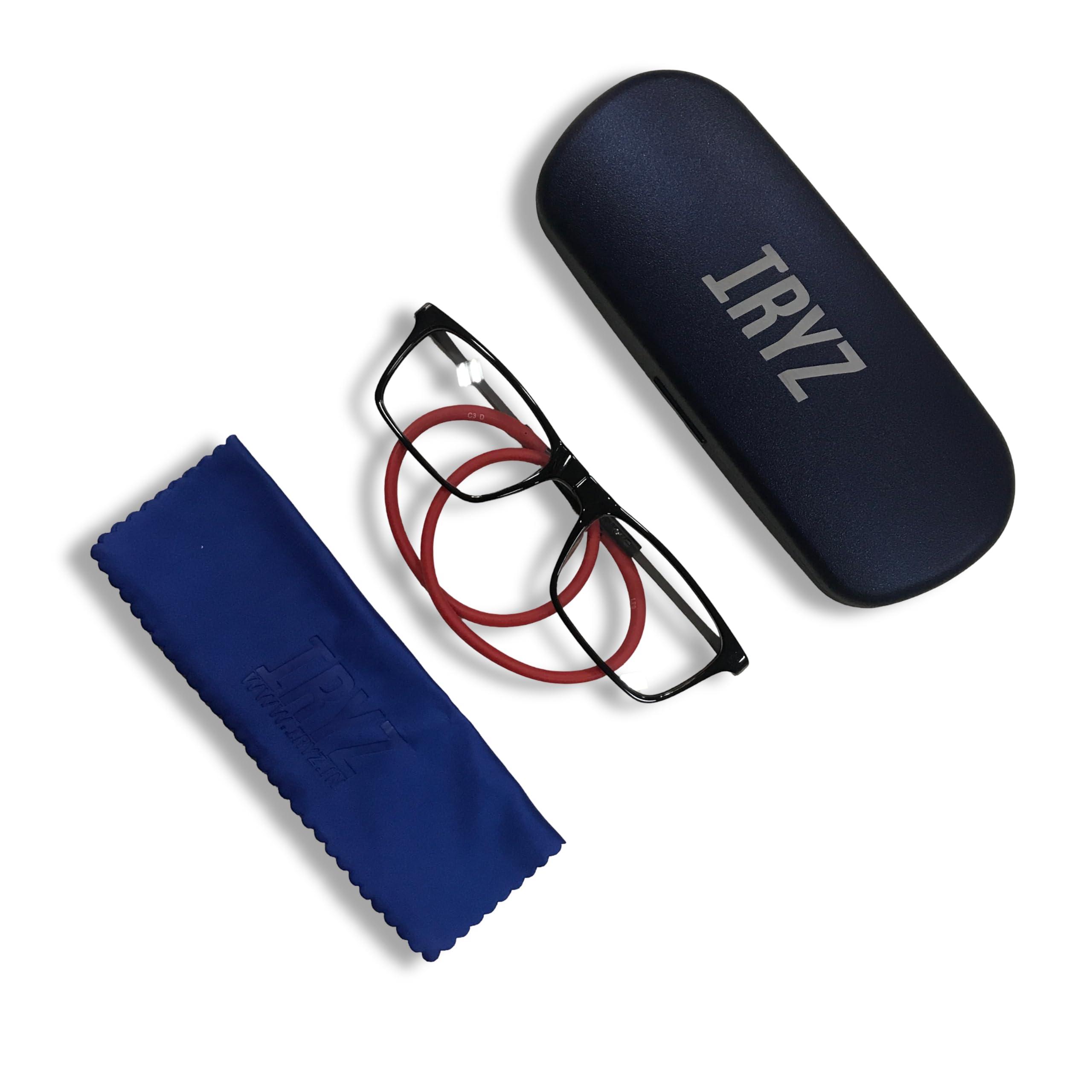 IRYZ IRYZ Unisex Reading Glasses | Magnetic open from front | Adjustable Retainer length | Near vision power +1 +1.25 +1.50 +1.75 +2 +2.25 +2.50 +2.75 +3| Foldable| Free size | For men & women