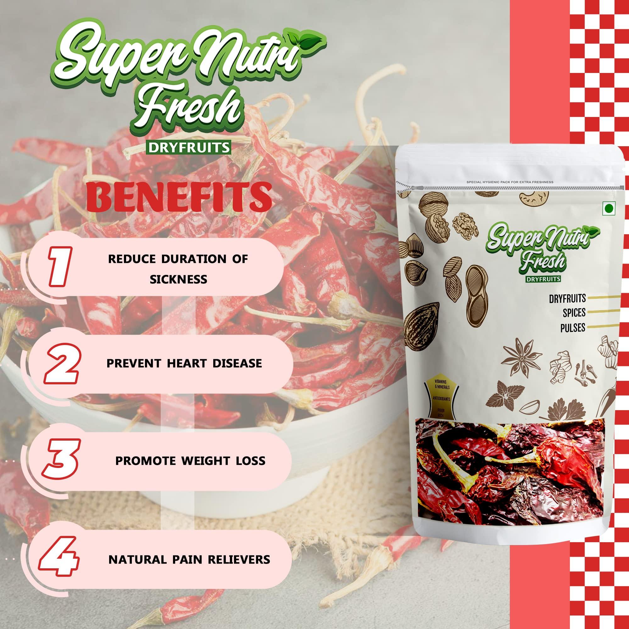 Super Nutri Fresh Super Nutri Fresh Dry Kashmiri Chilli Whole (Stemless ) 200gm