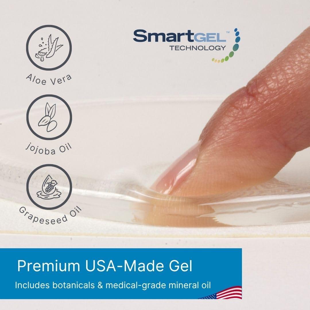 NatraCure NatraCure 2 Pair - Vented Heel Sleeves (Reg.) - Aqua Vented Moisturizing Gel Heel Sleeves - 2 Pairs - (608-M Ret2Pk) - Size: Regular