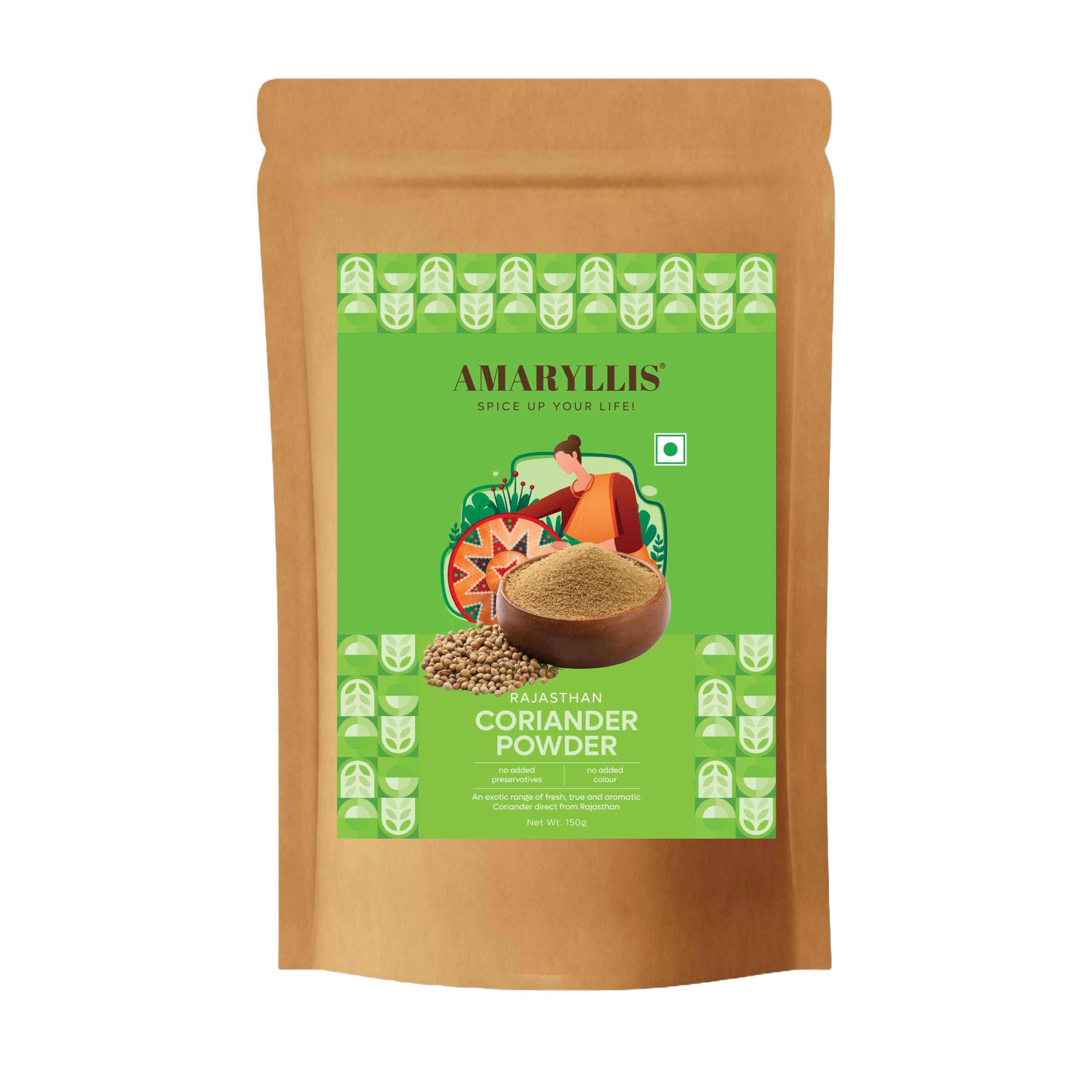 AMARYLLIS AMARYLLIS Corainder/Dhaniya Powder(Hand-Pounded), Natually Processed & 100% Organic with Zero Added Flavours & Colors(Chemical Free) | Rajasthan Special |250 grams