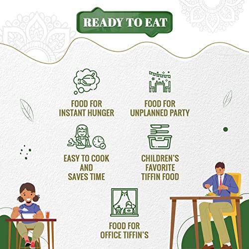 Chericious Chericious Ready Eat Vegetable Handi, Vegetarian Meal, Instant Food, Cook Food, Readymade Food Packet, Heat and Eat Food, Indian Food, Travel Carry Food (Pack of 2)