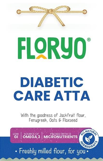 Floryo Floryo 100% Natural Diabetic Care Atta | 1kg Pack | Low GI Flour (Lab Certified) | Rich in Omega-3 | Helps in Diabetes Management | Freshly Milled after Order | 45-Day Shelf Life