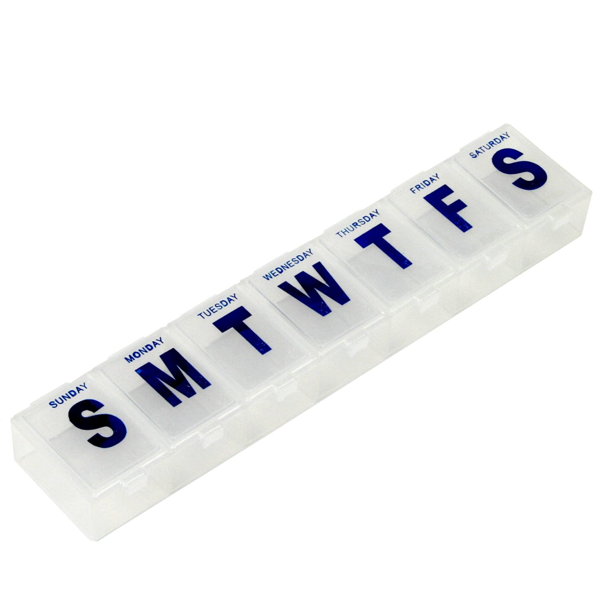 Chef Craft Chef Craft 42015 Jumbo Pill Organizer, Clear, 4-Pack