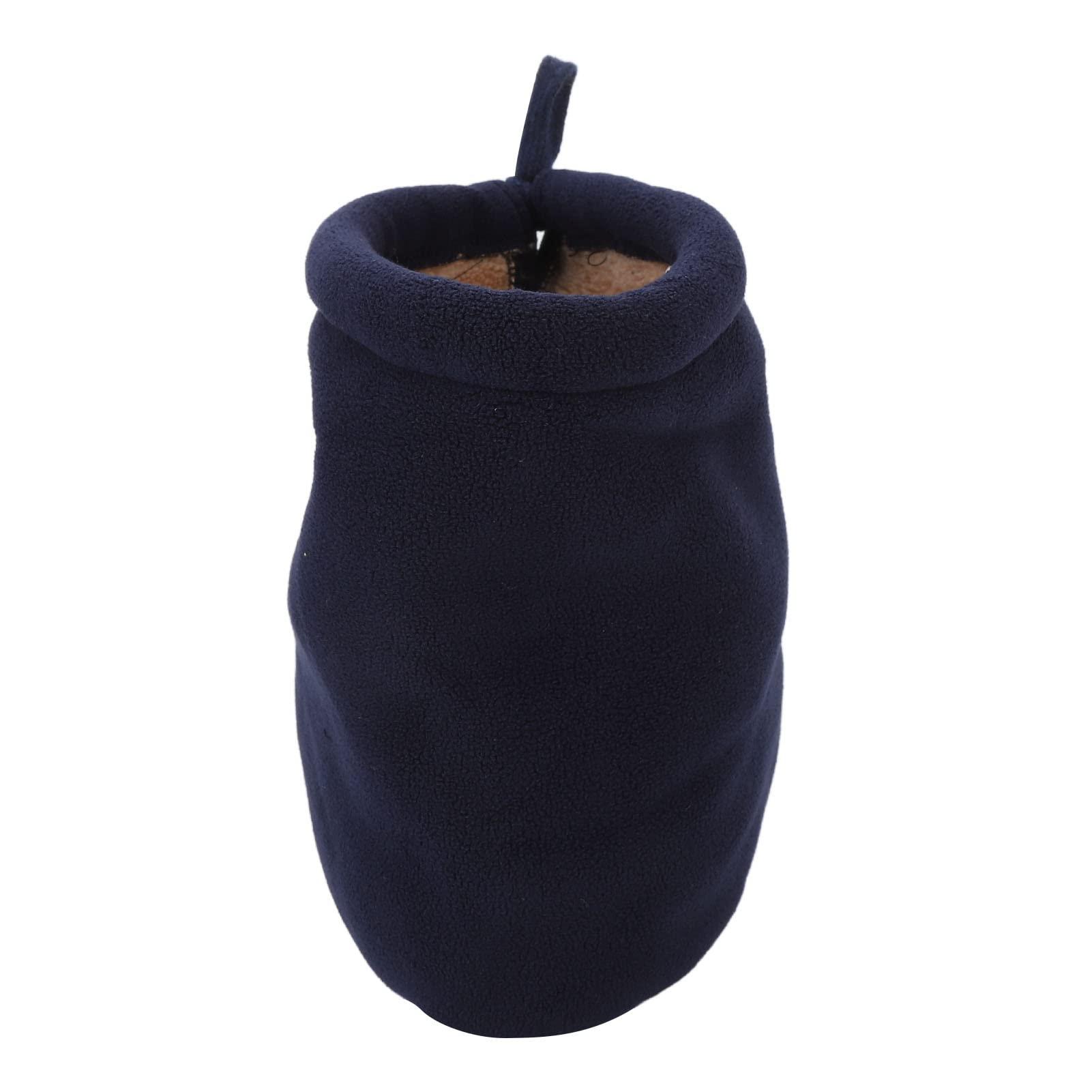 MXGZ Cast Foot Warm Sock, Breathable Thickened Padded Cast Toe Cover Sock Dark Blue for Fractures for Autumn (S)