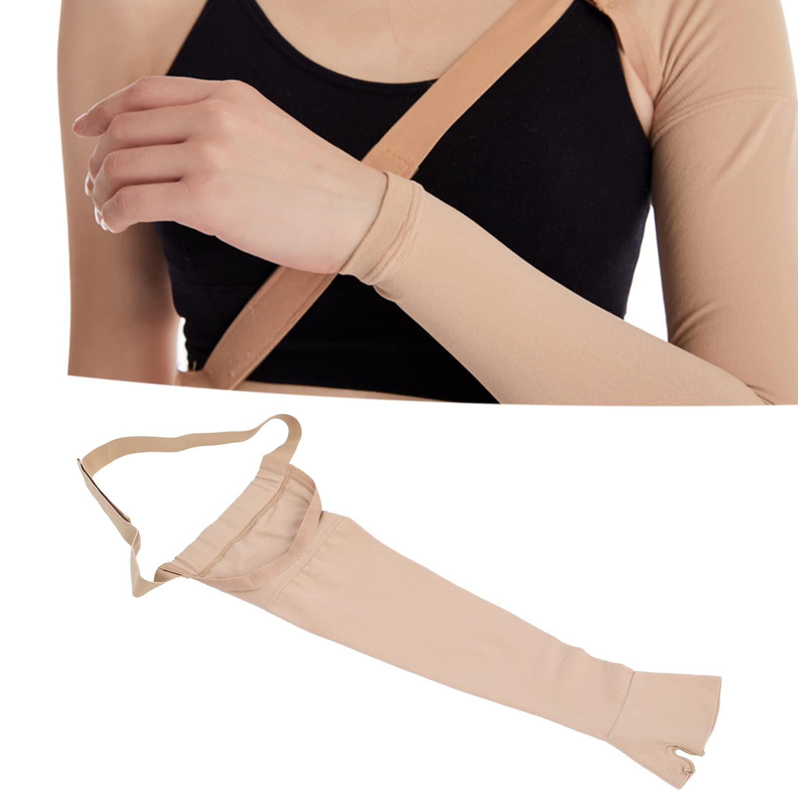 BUJO Post mastectomy arm sleeve, breast cancer anti-swelling arm sleeve soft and comfortable high elasticity for lymphedema (Right Hand)