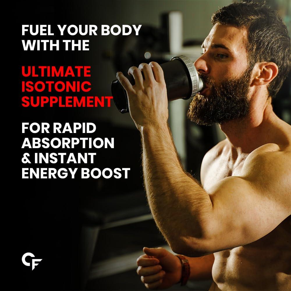 Carbamide Forte Carbamide Forte Isotonic Powder | Pre Workout Supplement For Men And Women| Instant Energy Drink for PreWorkout | Electrolytes Powder with added BCAA & L Glutamine - Litchi Flavour - 500g (Pack of 1)