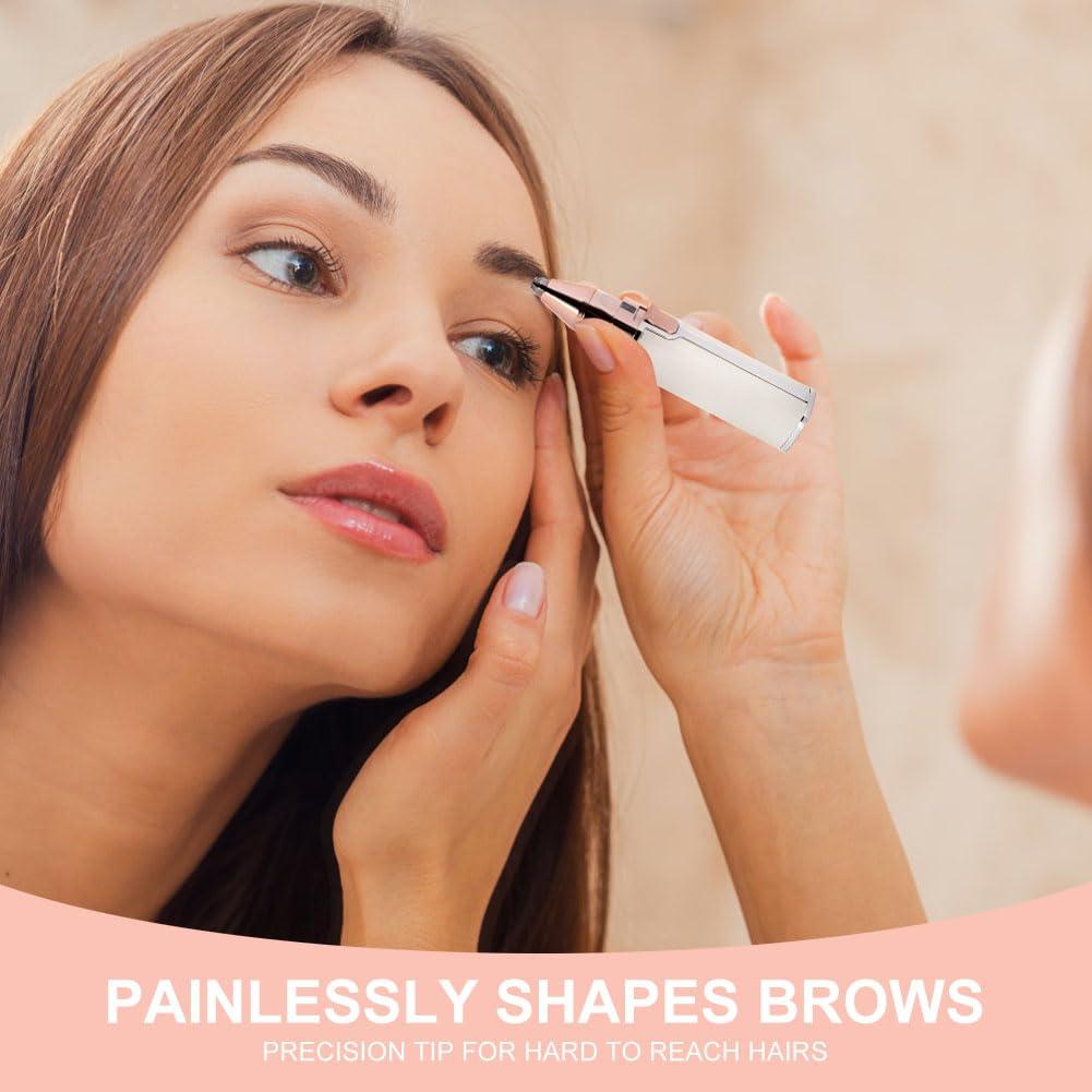 SOLIMPIA SOLIMPIA Women\'s Facial Hair Remover, 2-In-1 Epilator With Built-In Led Light And Usb Charging, Suitable For Eyebrows, Lips, Cheeks, Chin And Neck, Hypoallergenic