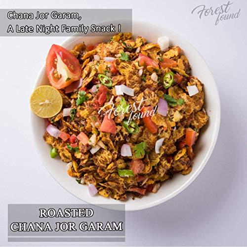 FOREST FOUND Forest Found Gluten Free Low Fat Black Chana JOR Garam Namkeen Snacks for Diet (900 Gram) | Made by Vacuum Roasted Technology, Healthy Gujarati Snack, No Salt and No Masala