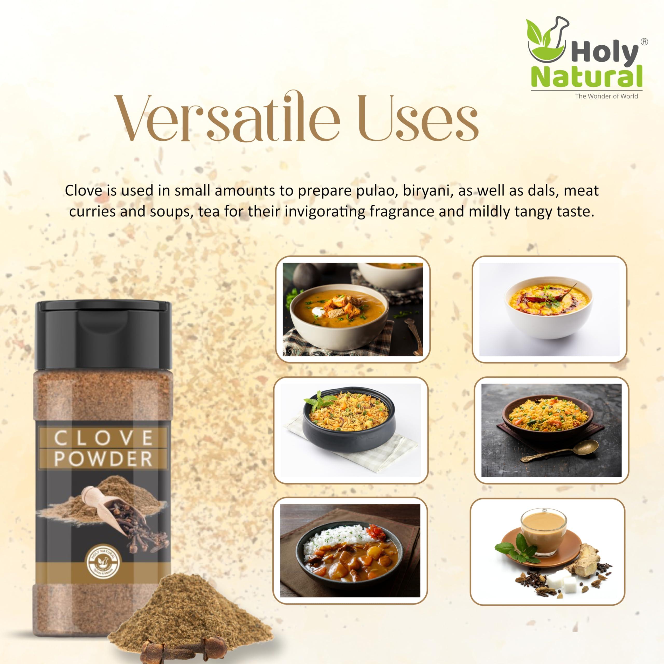 Holy Natural - The Wonder of World 100% Pure and Natural Clove Powder - 100 GM