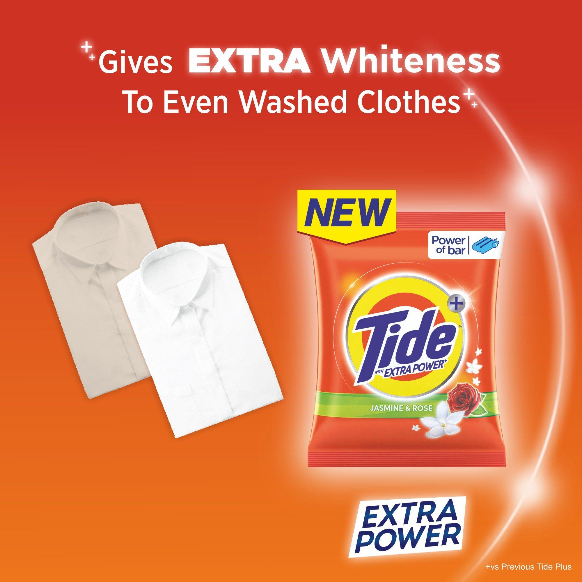 Tide Tide Plus Extra Power Detergent Washing Powder - 4 Kg (Jasmine And Rose), Pack of 1
