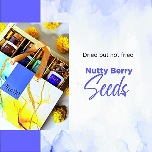 arome arome Premium Nutty Berry Seeds, 100 gm Pack | Mixed Nuts like Almond, Pista, Cranberry, Blueberry, Flax & Sesame Seeds | Healthy Snacks for Small Hunger | Assorted Dry Fruit, Berries and Nuts Mix