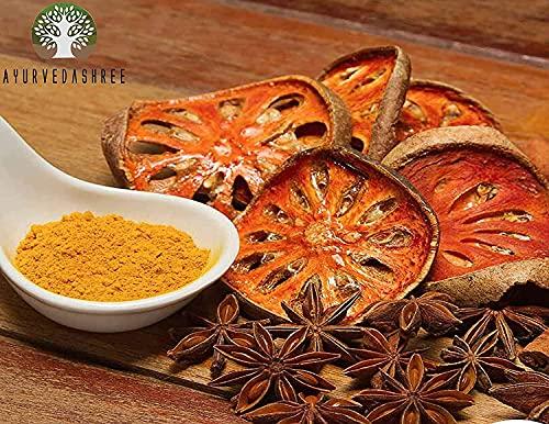 AYURVEDASHREE AYURVEDASHREE Bilva Powder - Bael Leaves Powder - Aegle marmelos - 200 Gm - Supports Proper Function of The Bowels