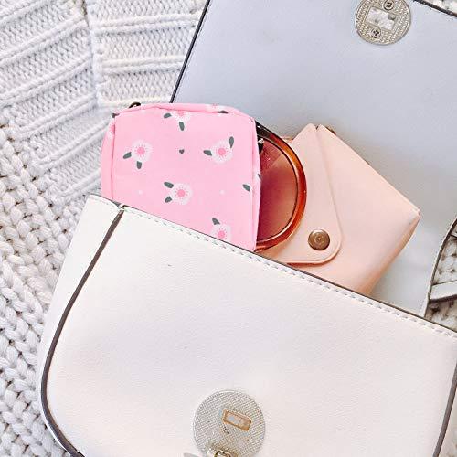 Artibetter ARTIBETTER 2pcs Menstrual Pad Napkins Bag Pouch Nursing Pad Holder Sanitary Napkin Bag Small Zipper Pouch Coin Purse for Women and Girls