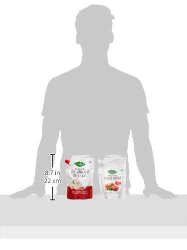 Wingreens Wingreens Schezwan Chilli Garlic Sauce, 450 g with Tomato Ketchup, 450 g