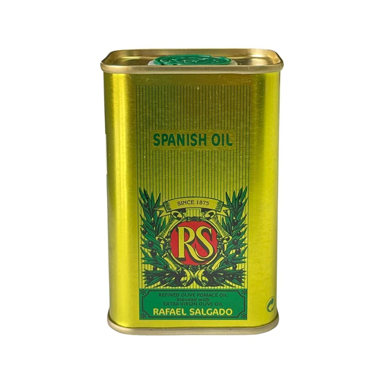 Rafael Salgado Rafael Salgado Olive Pomace Oil Blended with Extra Virgin Olive Oil | Good for Indian Cooking and Deep Frying Tin Pack - 175ml