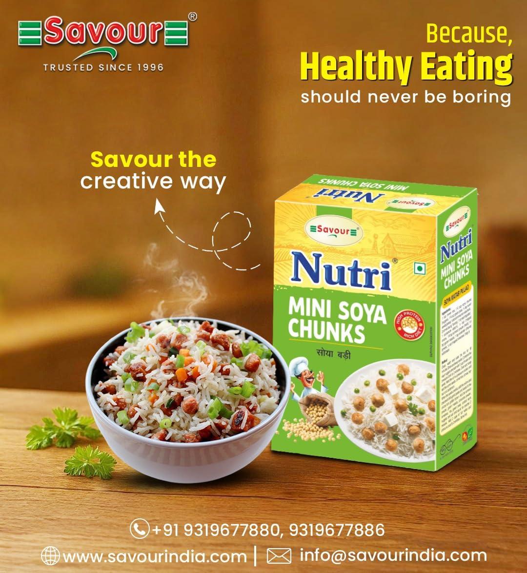 Savour Savour Nutri Soya Mini Chunks 200 Grams - Box Pack of 6