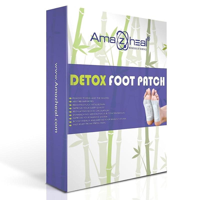 AMAZHEAL AMAZHEAL Premium Detox Foot Pad, Cleansing Toxin Remover Foot Patches, Organic Patch, For Men & Women (1 BOX = 30 Patches For 15 Days)