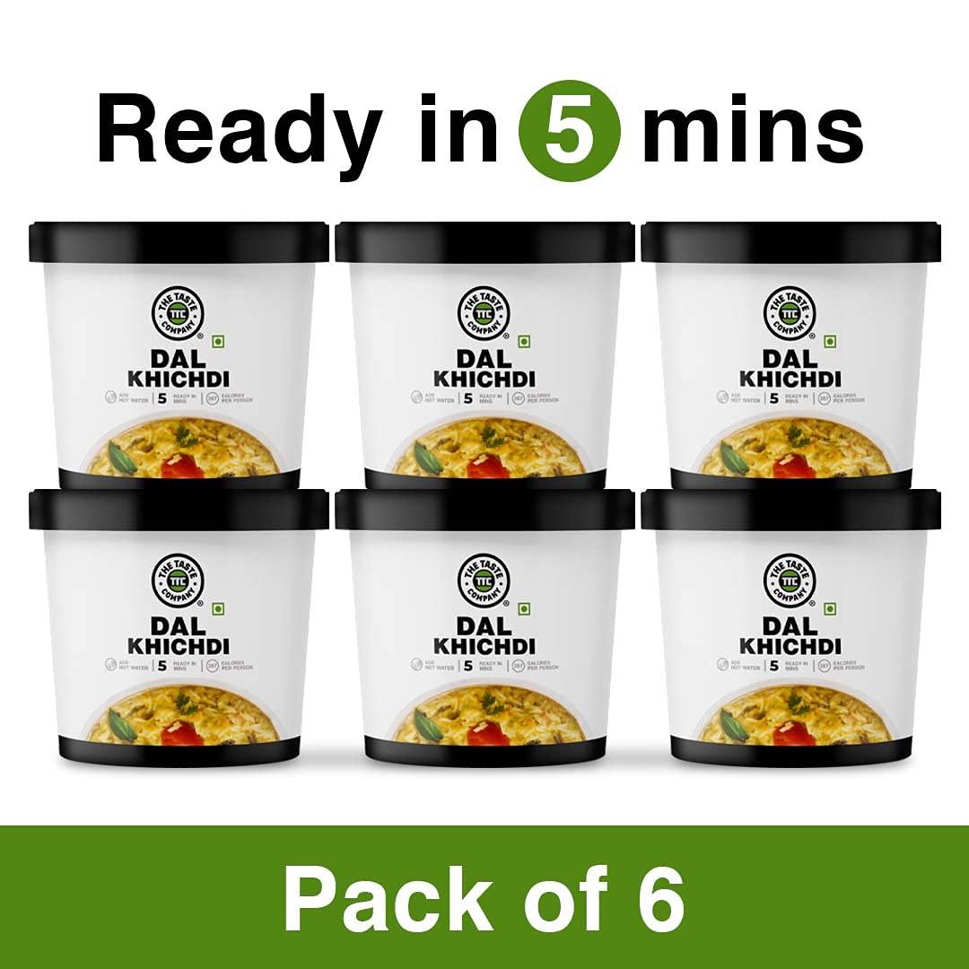 TheTasteCompany TheTasteCompany Dal Khichdi - Ready to Eat | Instant Food | Taste Company (Pack of 6)