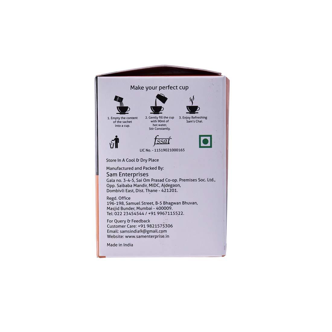 SAM'S Sams Instant Premix Coffee Pack of 2-20 Sachets | Experience Intense Coffee Taste | Instant Premix | Premix Readymade Mix Pouch