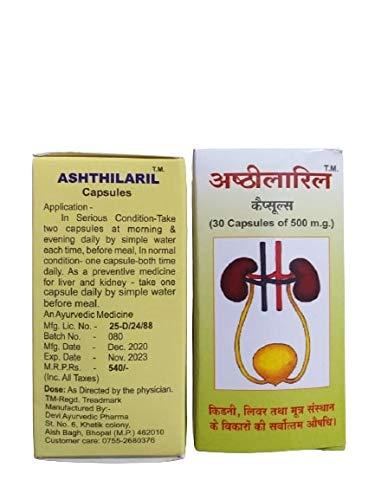 NavaFresh Basics ASHTHILARIL CAPSULES (30 Capsules of 500 mg) Pack -2 (Combo)