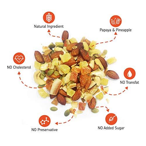 EAT Anytime Eat Anytime Mindful Healthy Trail Mix Combo of Papaya & Pineaple, Fig & Raisin | No Added Sugar & No Preseervatives | Antioxident | Healthy Sanck For Breakfast & Dieat - 200gm(Combo of 2)