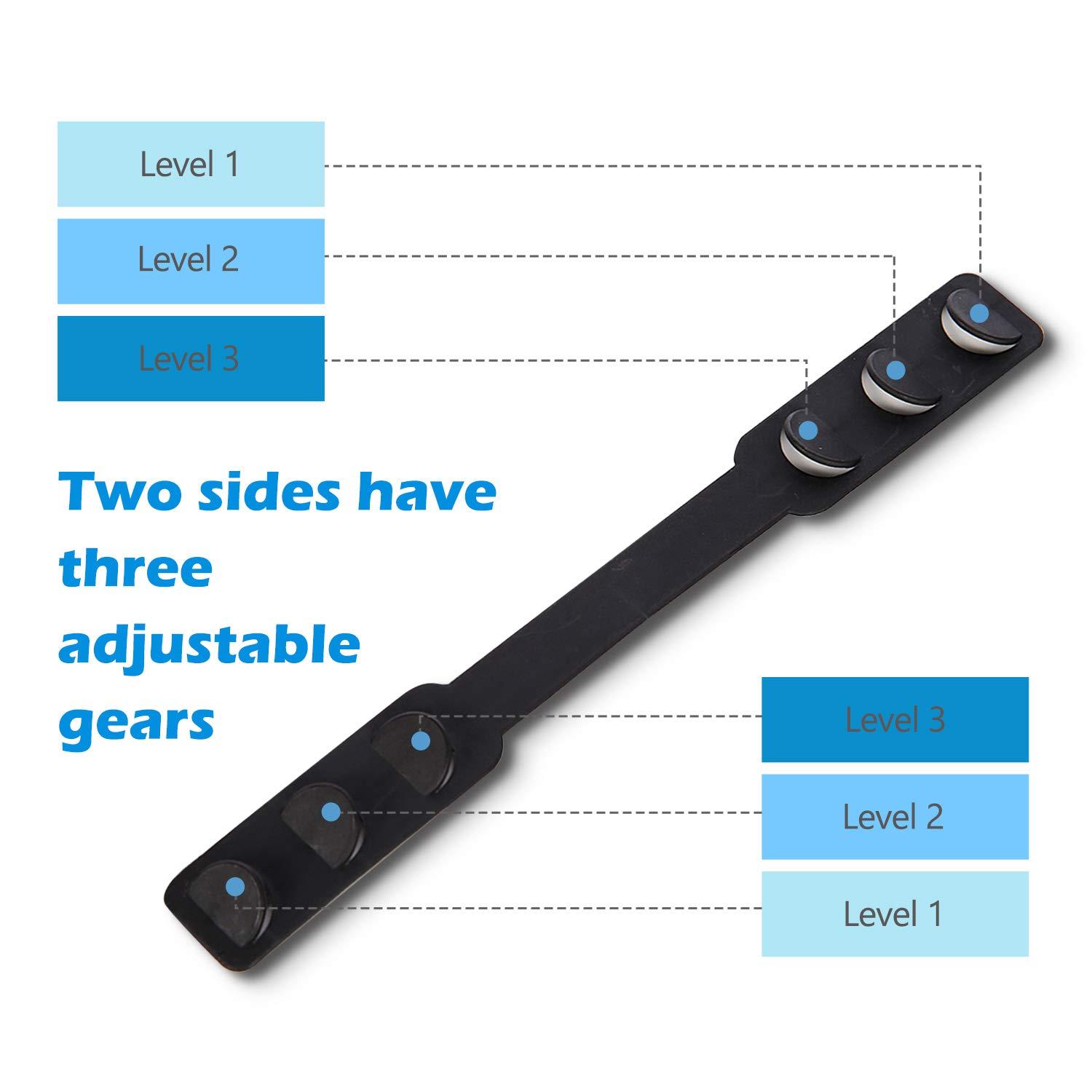 Aquarium Choice Adjustable ear strap saver extenders Ear Strap Extender Holder,Comfortable face Extension Hook Band Clip,Ear Extenders/Ear Strap Savers for avoiding ear paining (50 black ear strap extension saver)