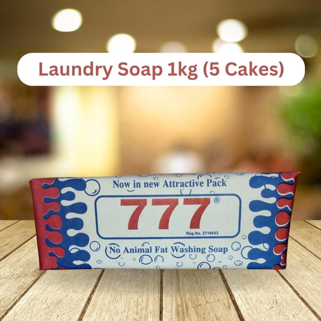 Asha Asha 777 Washing Soap Special Per Packet 1Kg-Buy 10,Get 1 Free|Detergent Soap Bars|Laundry Soap|Nirol Soap For Clothes Whitening|Oil Based