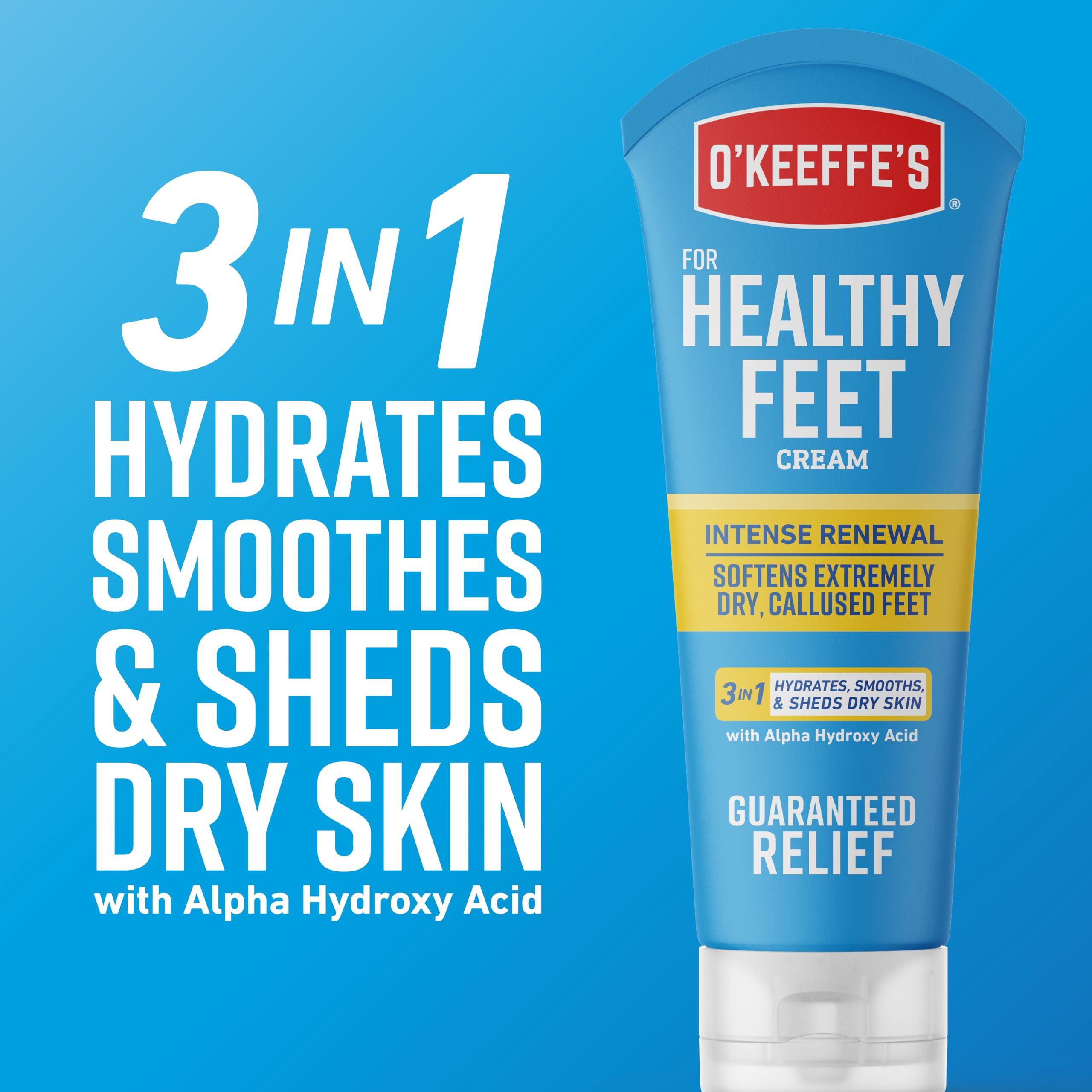 O'Keeffe's O\'Keeffe\'s K0400008 Healthy Feet Exfoliating Foot Cream, 3 ounce Tube