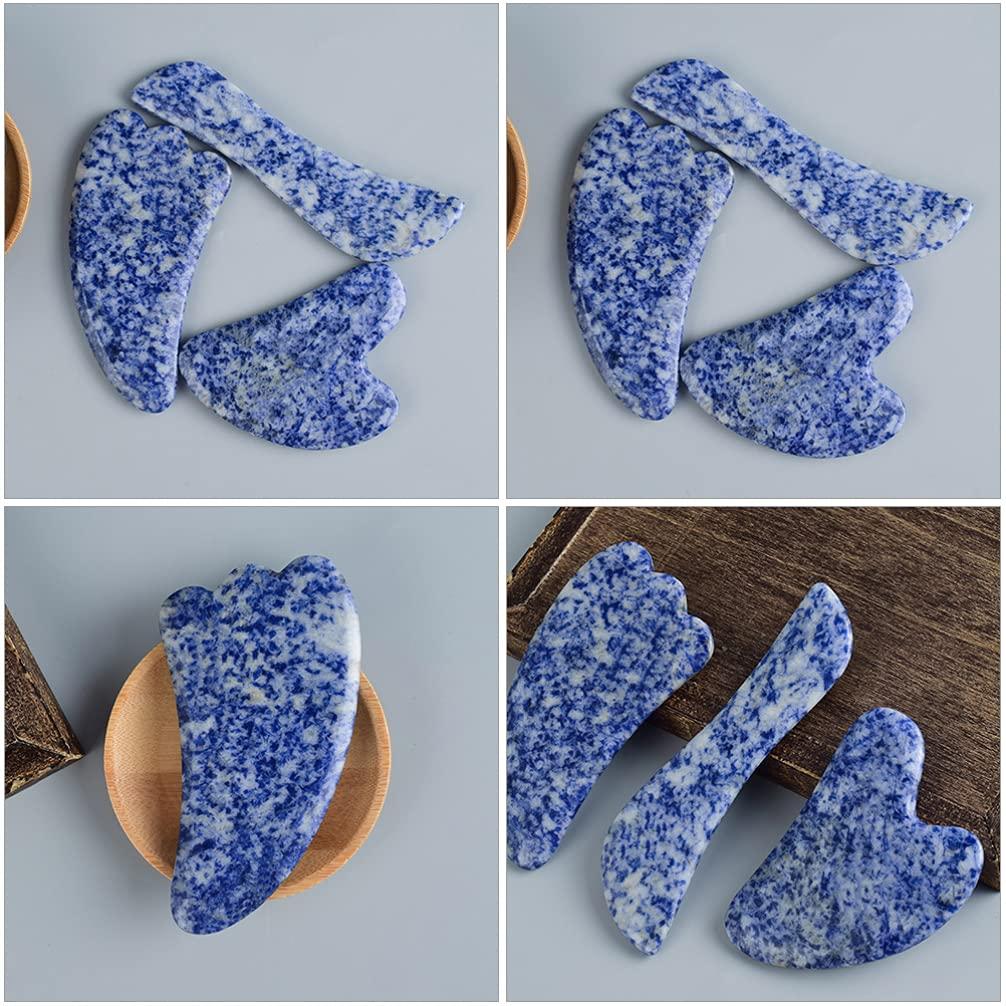 FOMIYES FOMIYES Jade Face Massager Jade Scraping Massage Quartz Face Massage Tool Anti- Aging Skincare Board for Face Body SPA Acupuncture Treatment Facial Lifting Tightening