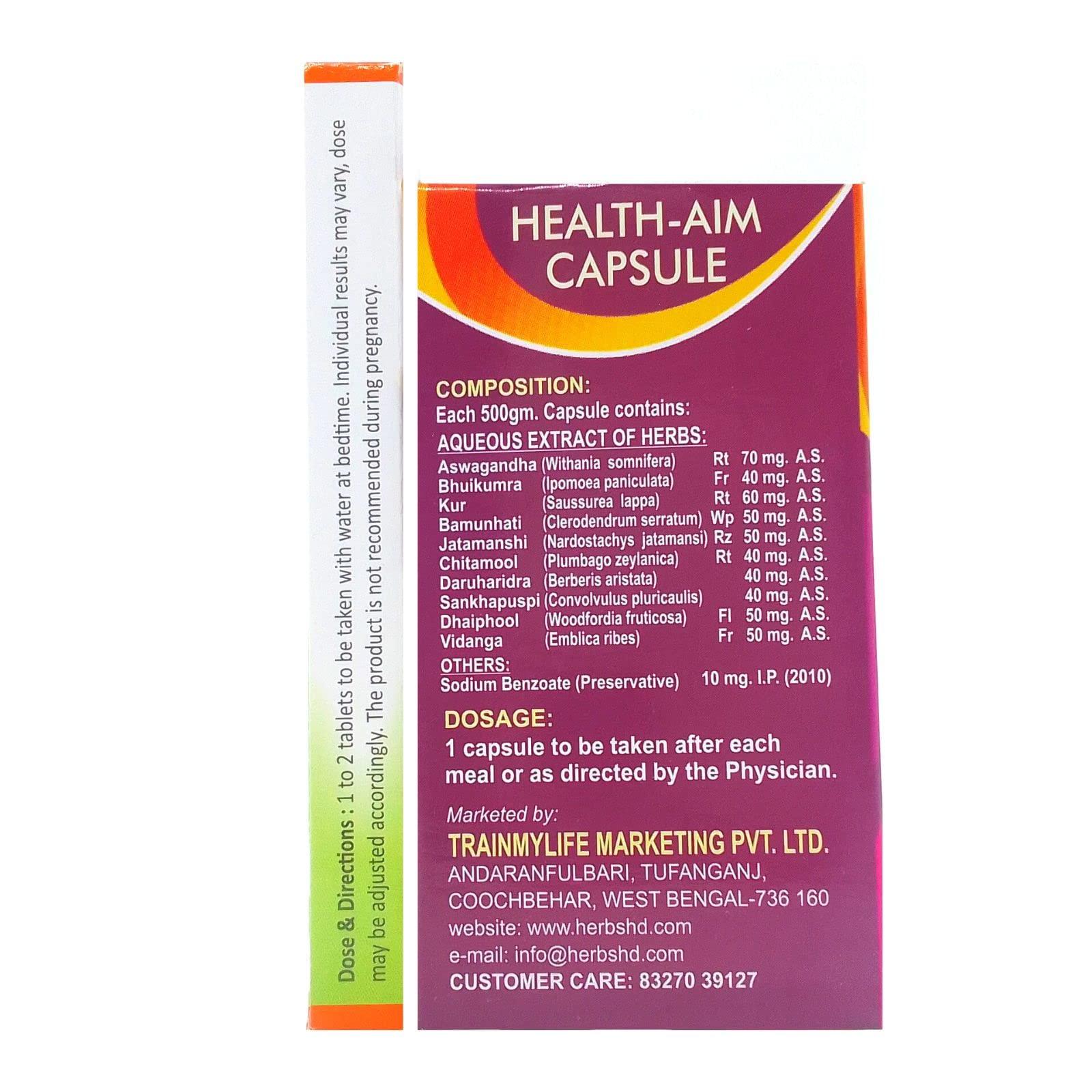 HERBSHD kayam tablet and Health Aim Capsule for Constipation