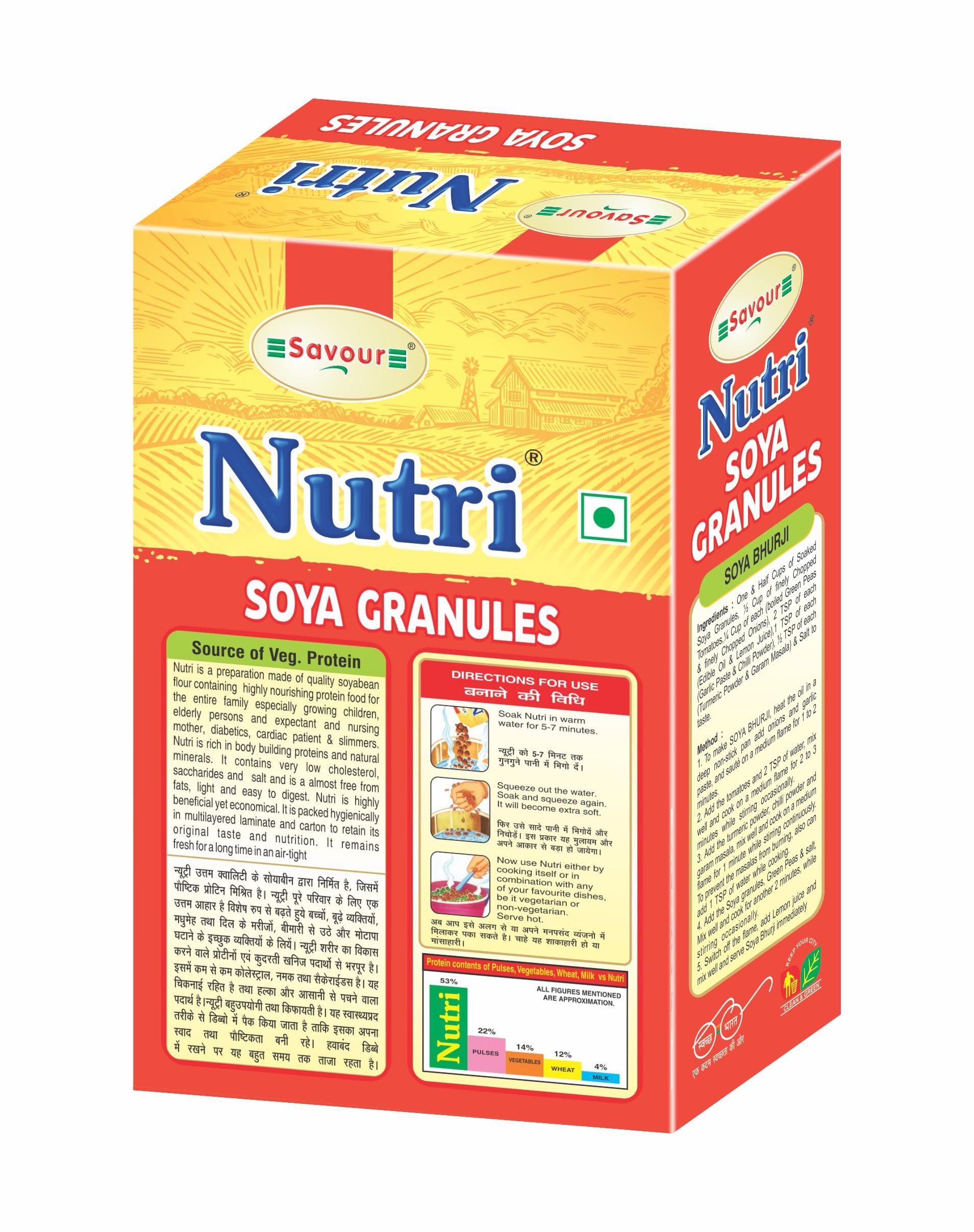 Savour Soya Granules 200 Grams Box Pack of 6