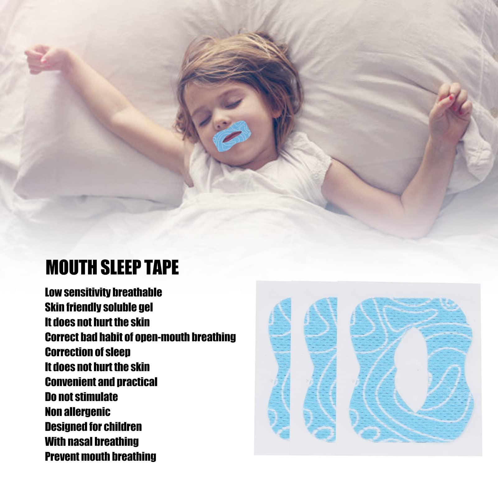Folanda Kids Sleep Strips 30Pcs, Gentle Mouth Tape for Better Nose Breathing, Stretchable Nighttime Mouth Sleep Aid, Reducing Mouth Breathing, Improved Nighttime Sleeping and Instant Snoring Relief