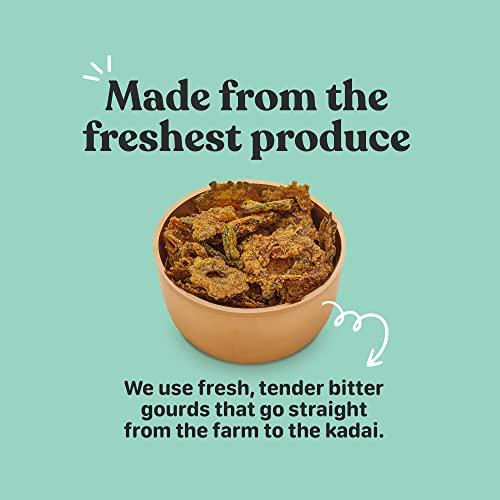 VS MANI & CO. VS Mani & Co Bittergourd Chips - Authentic South Indian Pavakkai Chips Snack | Fresh Ingredients, No Preservatives | Pack of 2 x 65gm | 130gm