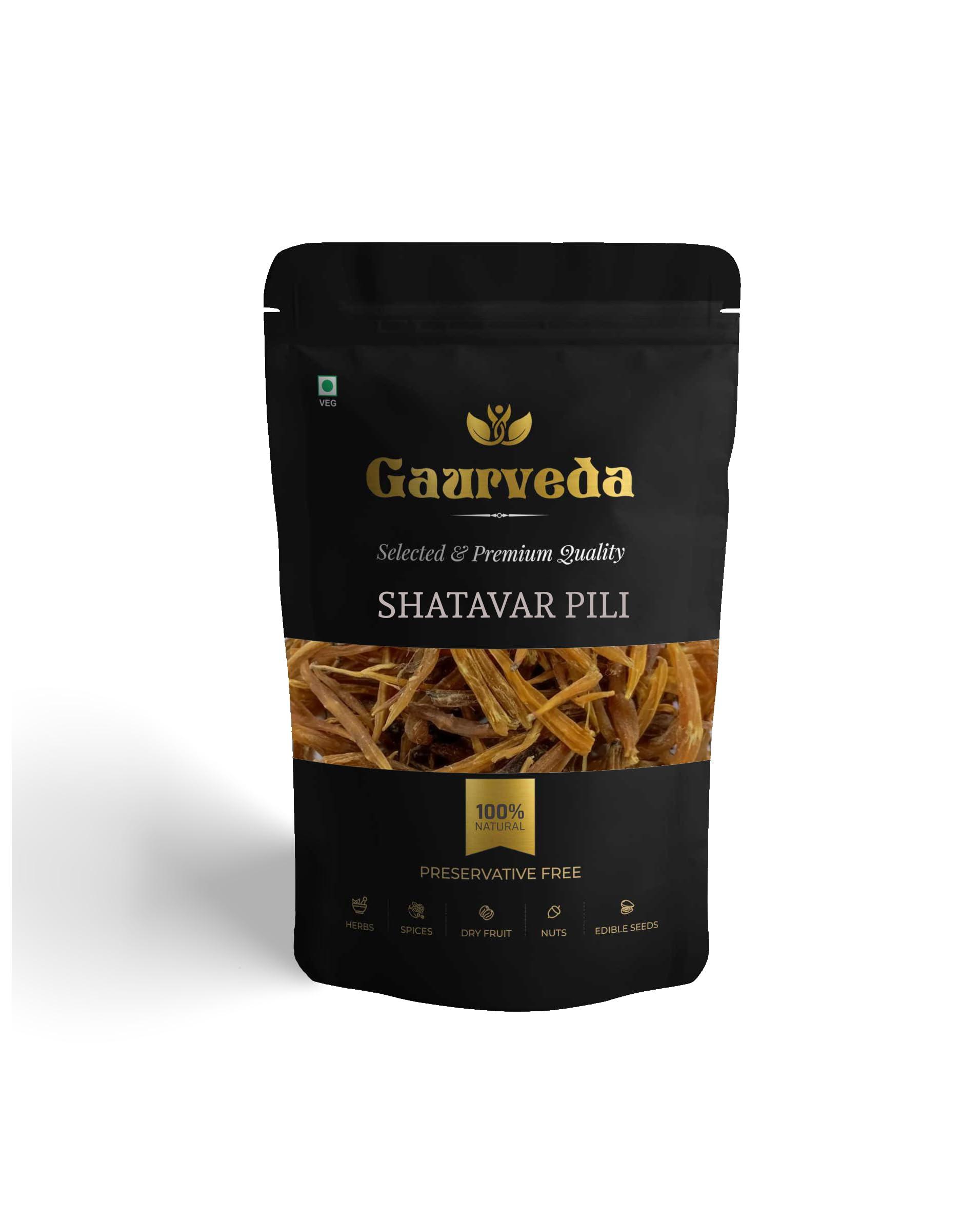 GAURVEDA GAURVEDA Shatavar Pili - Shatavar Yellow - Satavar - Shatavari - Asparagus racemosus - Pure & Natural (250)