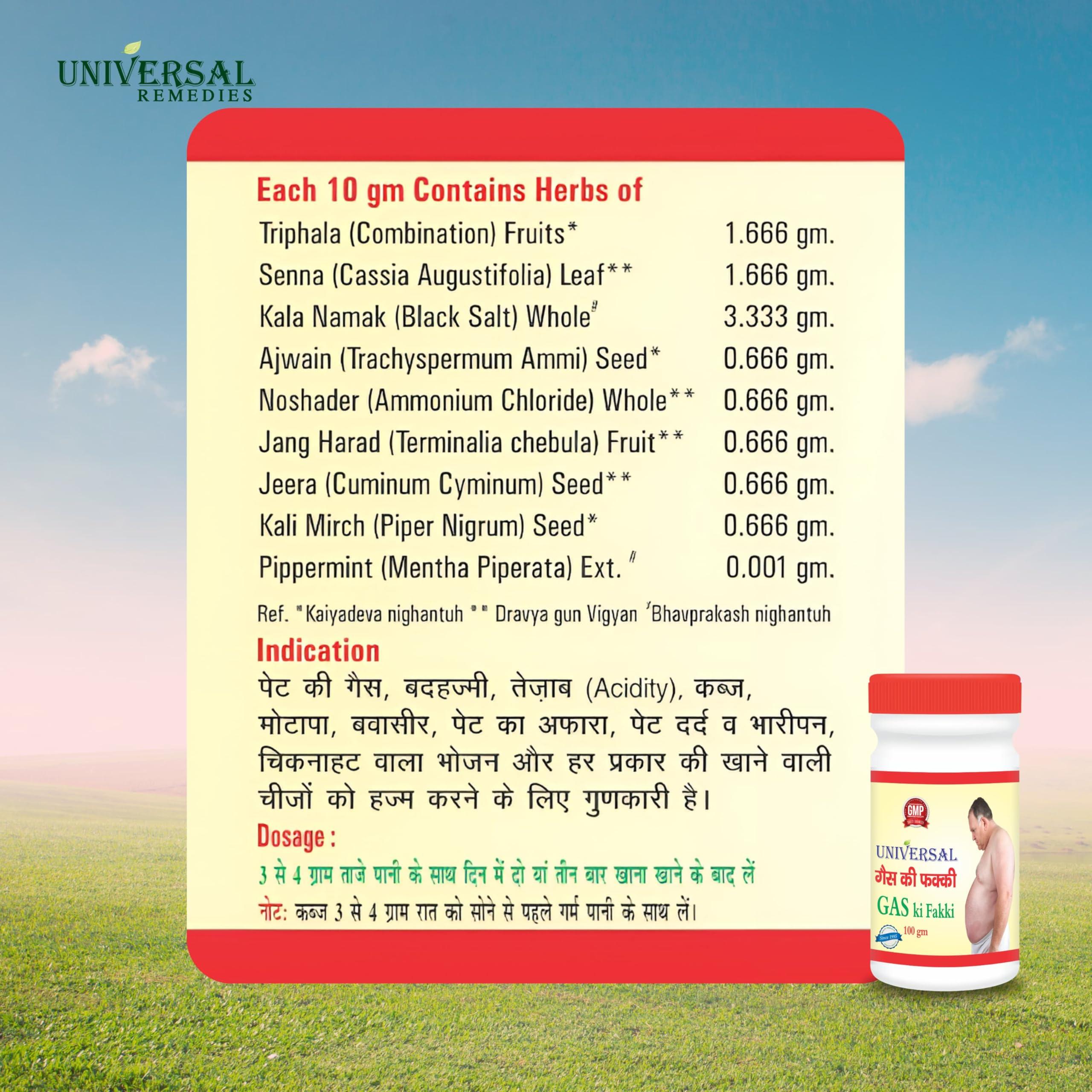 Generic Gas ki fakki 100gm(Pack of 4)