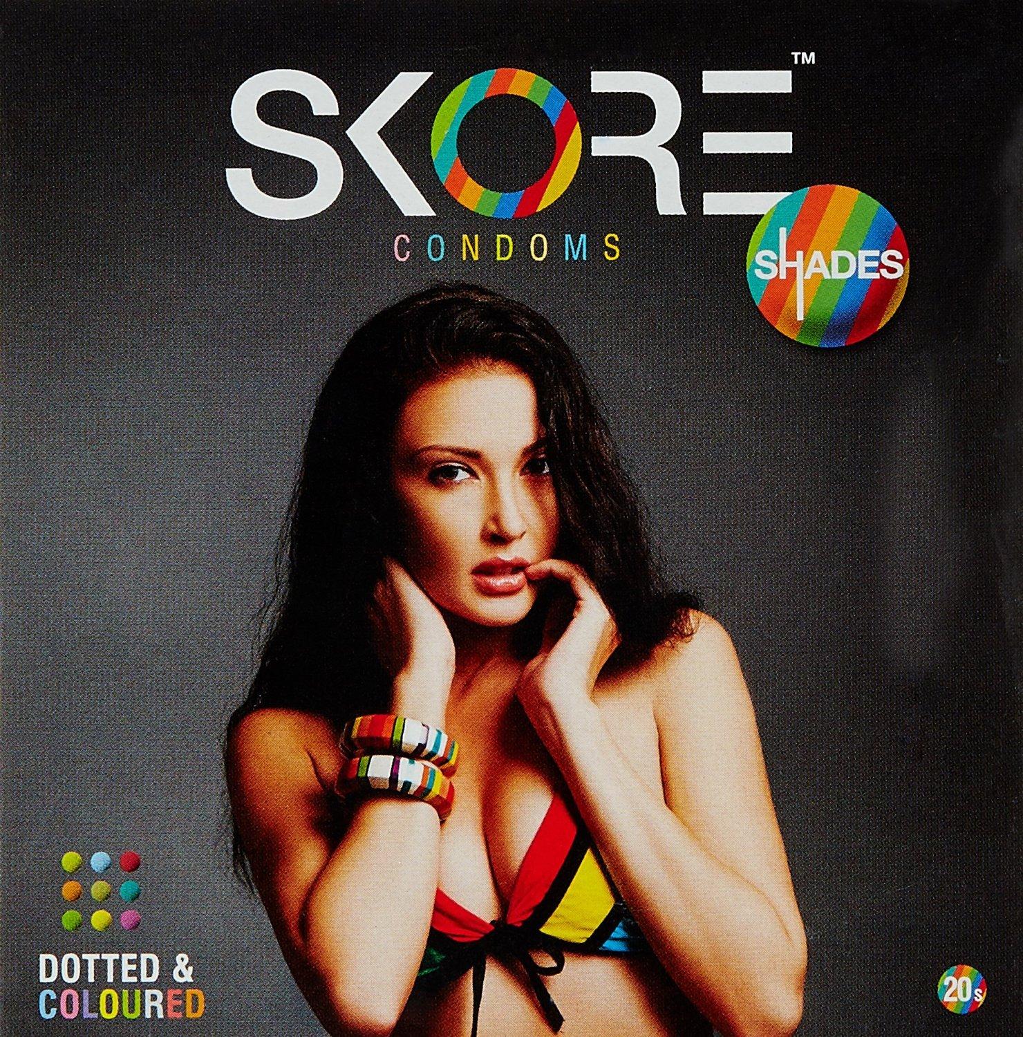 Skore Skore Shades Coloured Condoms - 20S Pack