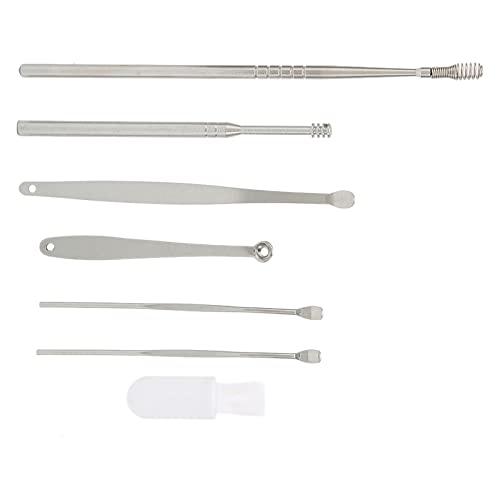Ironctic Ear Pick, Spring Earwax Cleaner Tool Set Stainless Steel Safe Exquisite for Ear Cleaning