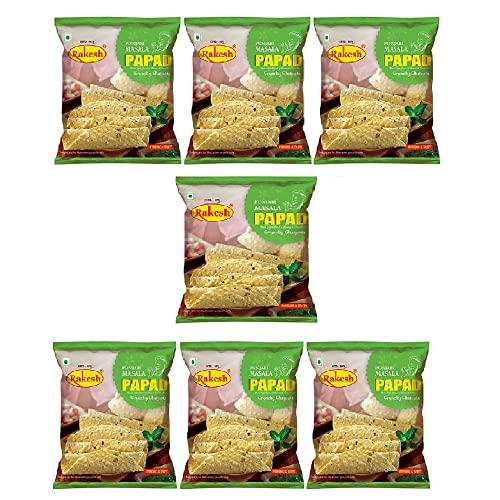 Rakesh Group Rakesh Punjabi Papad 200g Combo Pack, Tasty Moong Dal & Urad Dal Papad, Crispy Papad, Ready To Roast Papad (7Pcs Pack)