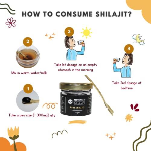 Mountain Man Mountain Man Pure Himalayan Shilajit Resin -20g | For Power & Stamina