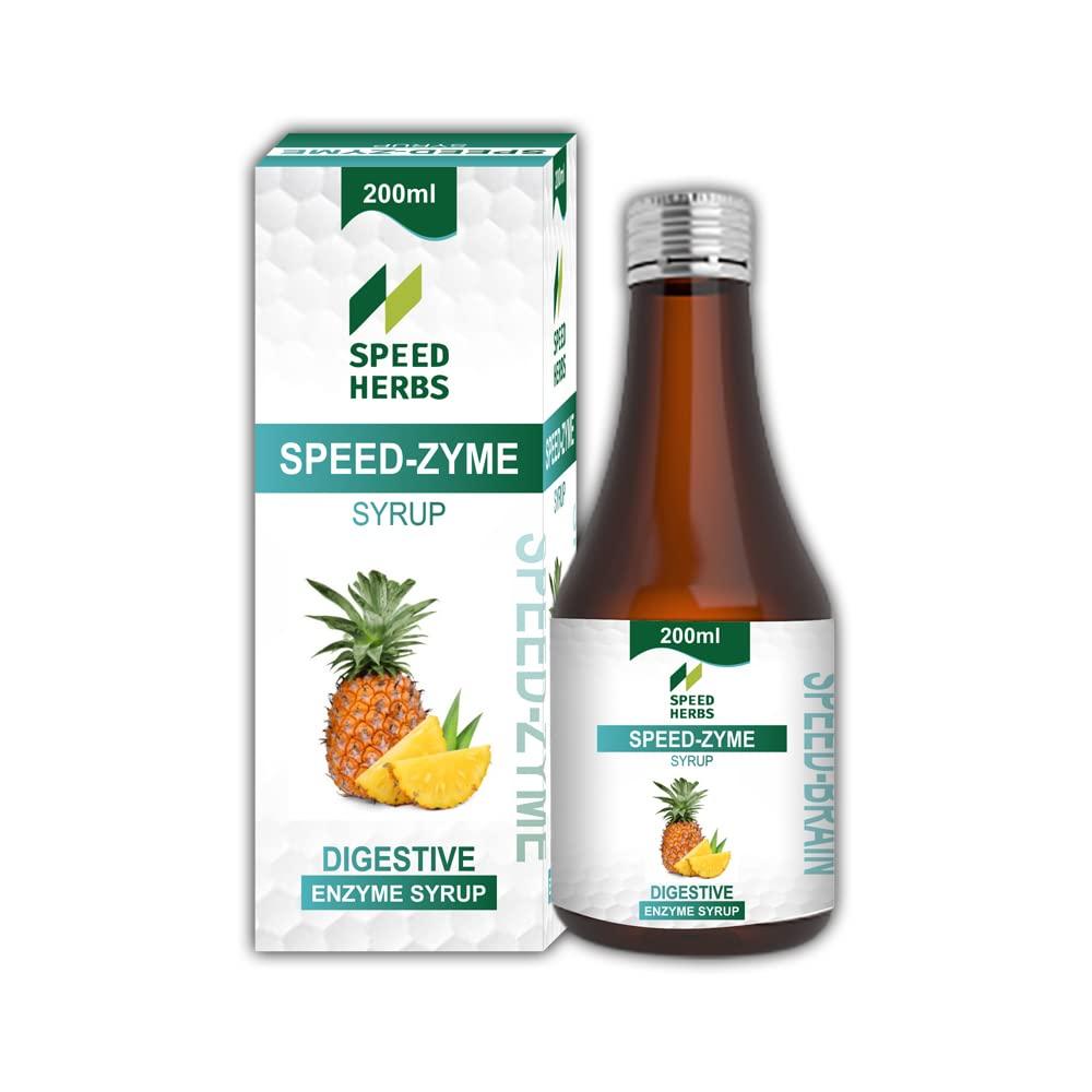 Speed Herbs Speed Zyme Ayurvedic Digestive Syrup and Ayurvedic Enzyme Syrup that helps in Acidity, Constipation and Gas. Also work as Ayurvedic Immunity Booster.