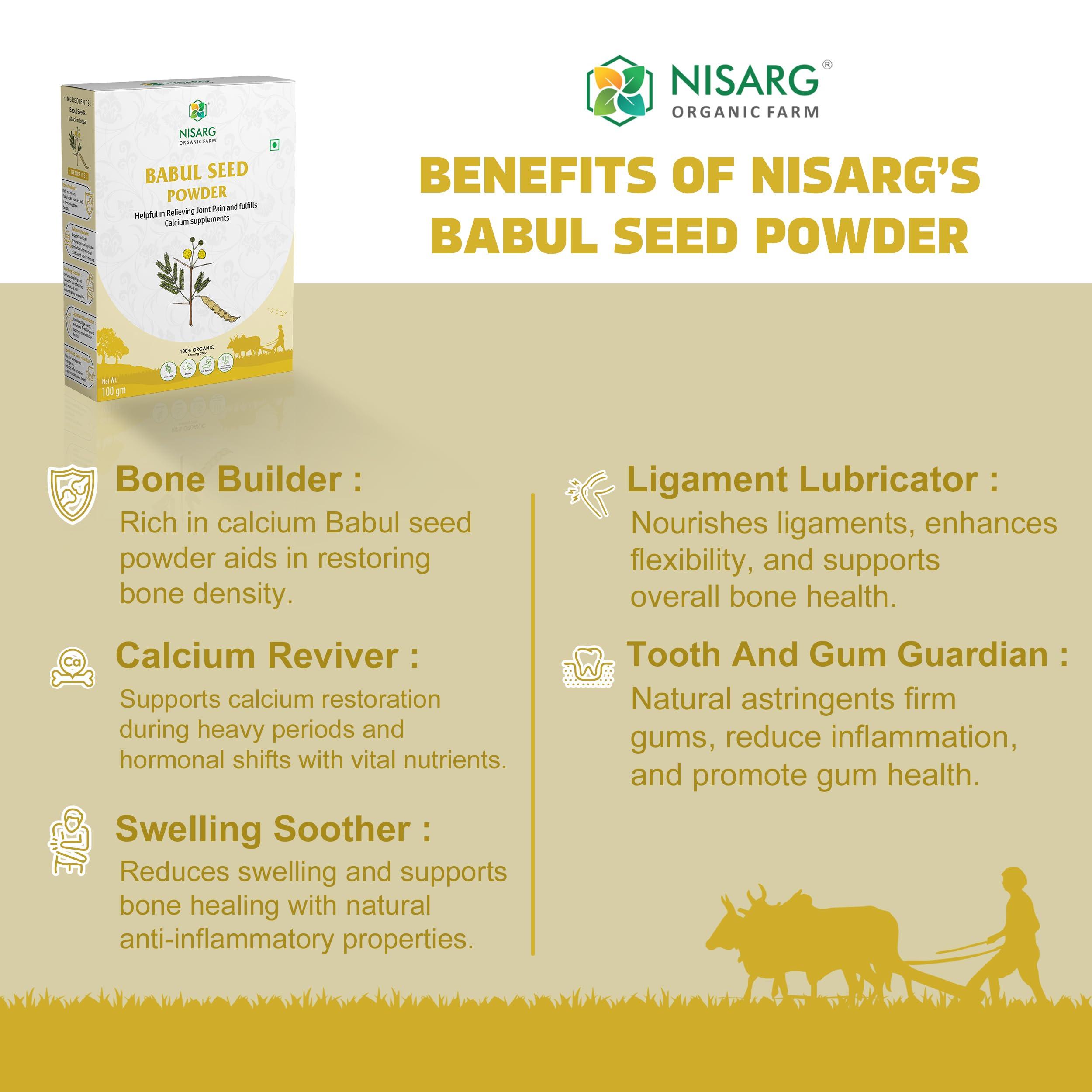 NISARG ORGANIC FARM Babool Phali Powder