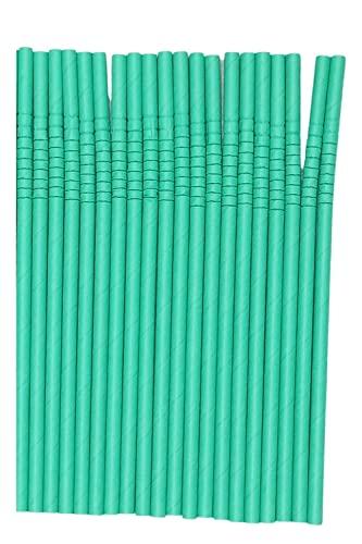 Wiies Straw 7 mm Pack of 50 Pcs Bend Paper Straw 7.5 inch Ecofriendly Straws Aqua Fancy Straws for Drinking Juice Party Straw Pack Paper Straws for Drinking Juice Disposable Paper Straw