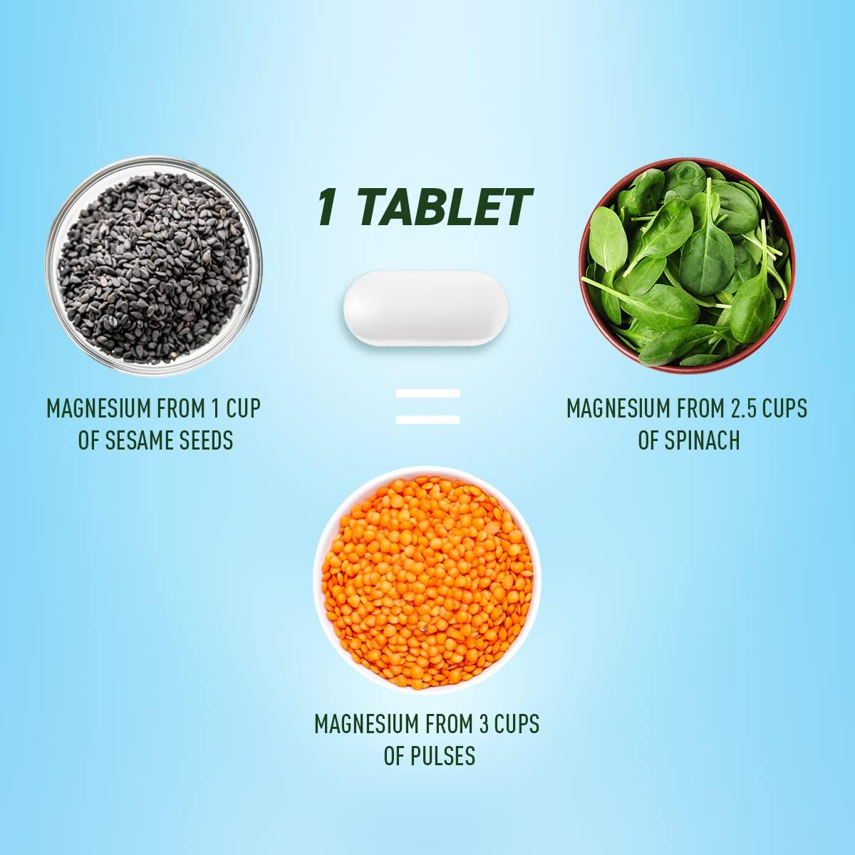 Body First Body First Aquamin Magnesium - Supports Energy & Enzyme Production, Bone Health, Muscle Soreness & Cramps, Relax Calm Sleep & Recovery, 60 Veg Tablets