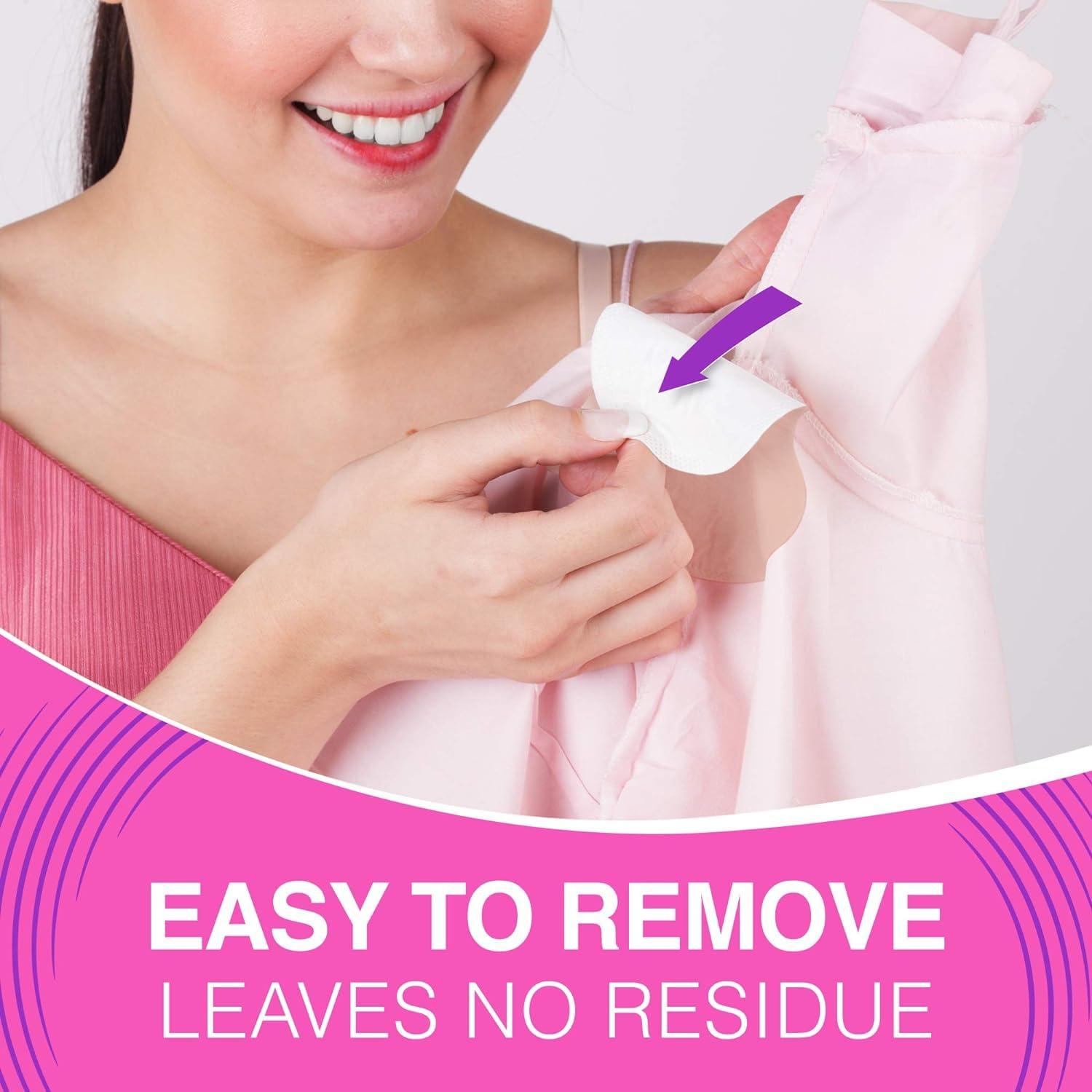 Calitate24 Underarm Sweat Pads, Armpit Sweat Pads for Women and Men Premium Sweat Shield Fight Hyperhidrosis, Disposable Underarm Pads for Sweating Women, Comfortable Unflavoured, Non Visible, 4 Pieces