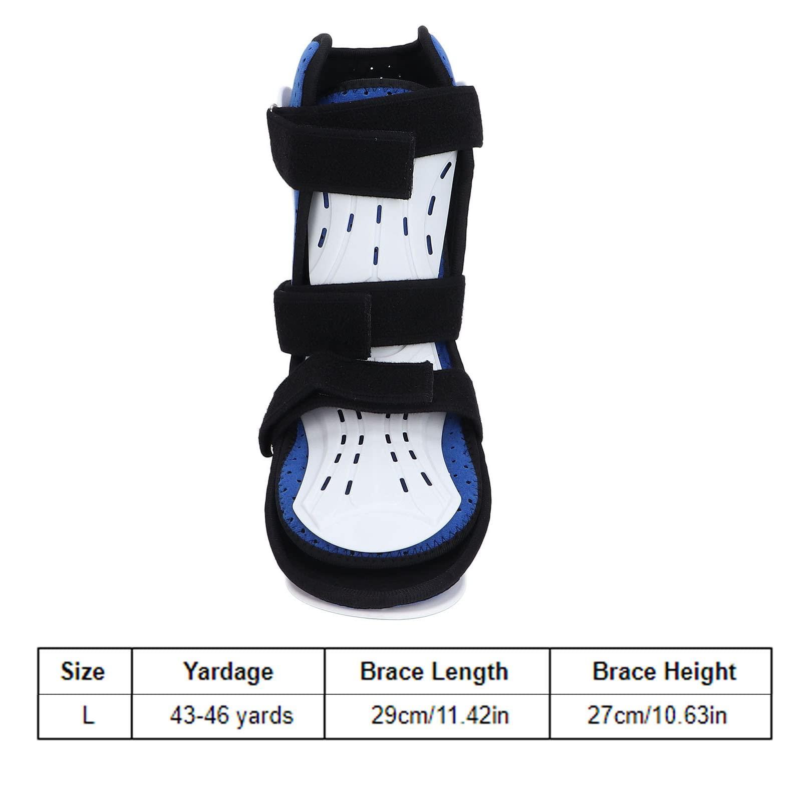 Fabater Orthopedic Walker Boot, Breathable Detachable Design Reinforced Fracture Boot for Foot Injuries(Left Foot, L)