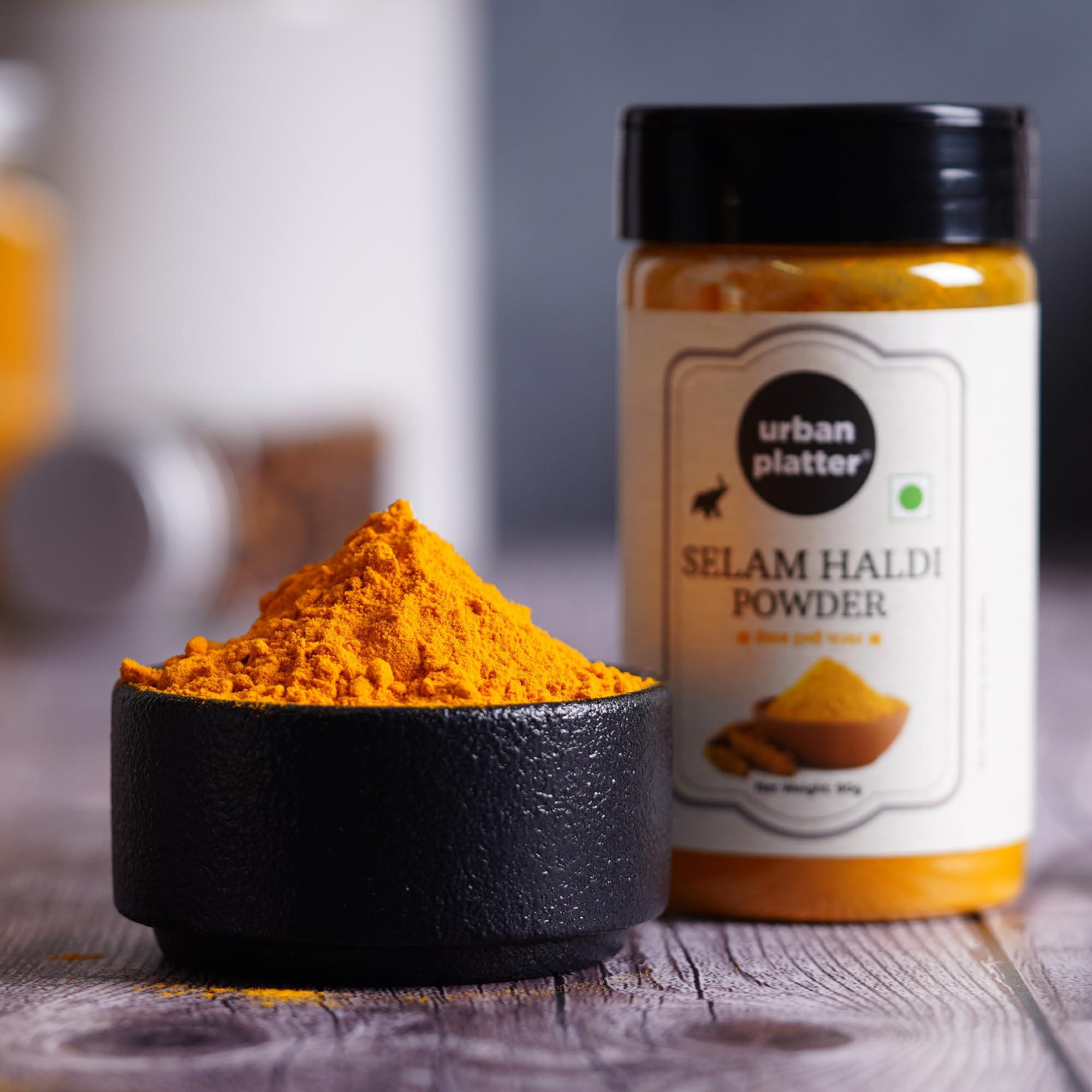 urban platter Urban Platter Selam Haldi (Turmeric) Powder Shaker Jar, 90g / 3oz [Cultivated in Tamilnadu]