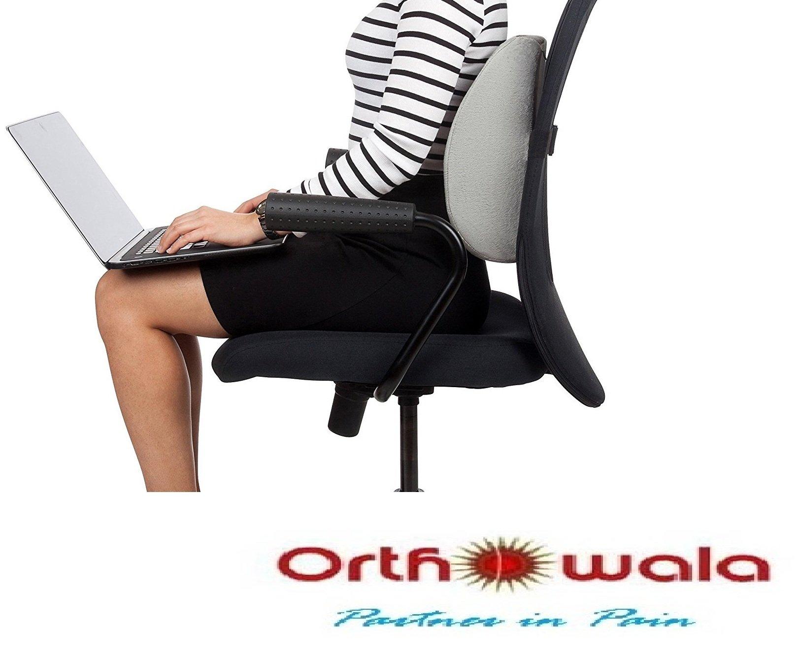Orthowala Orthowala Car Backrest - Support For Chair And Car Seat For Back Pain -Medium Size
