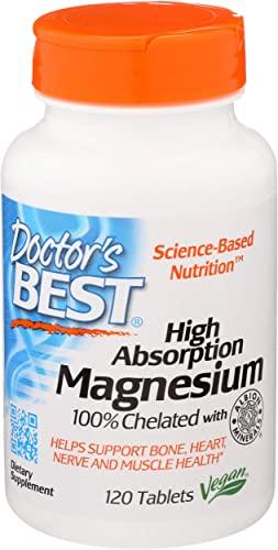 Doctor's BEST Doctor'S Best High Absorption Chelated Magnesium - 100 Mg, 120 Tablets