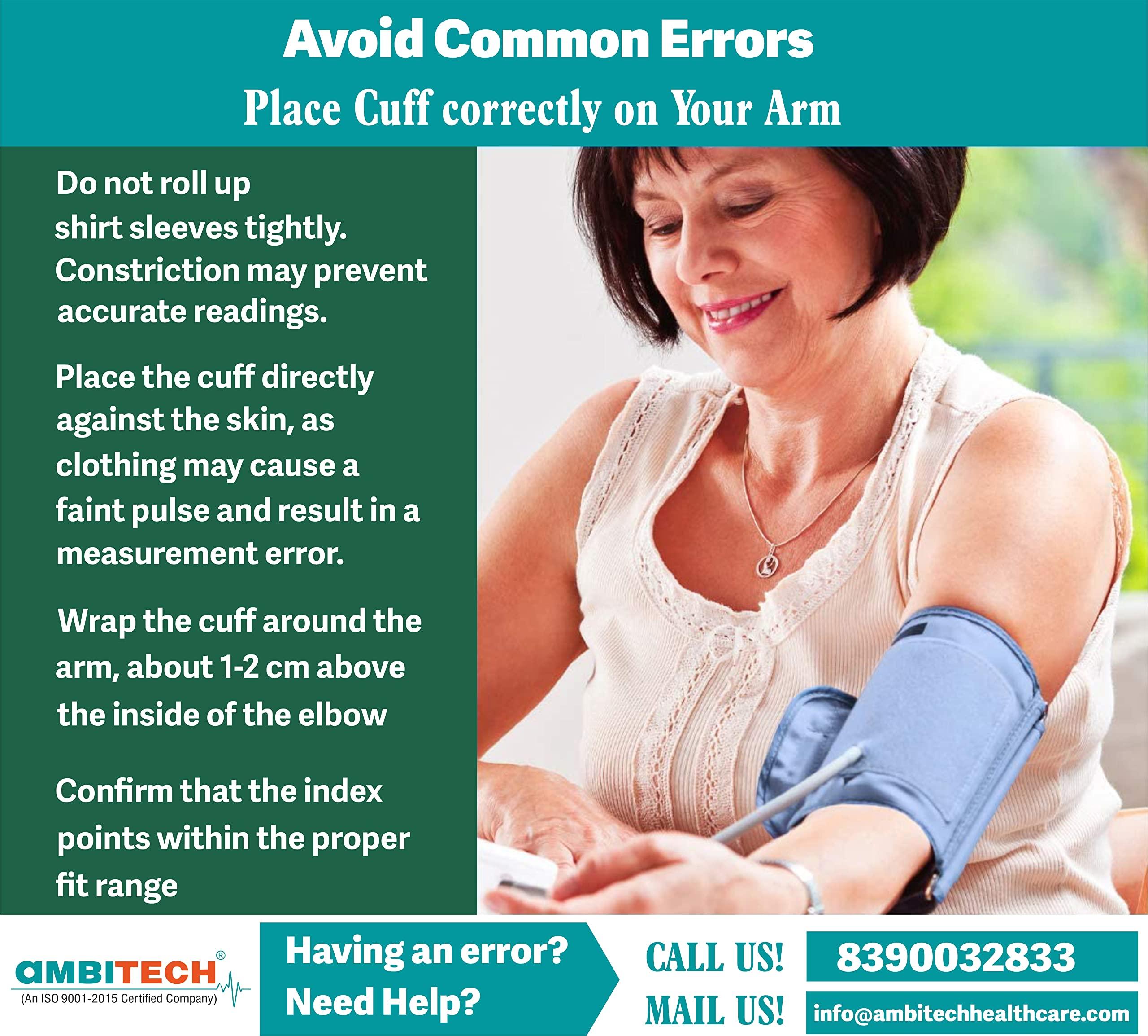 AMBITECH AmbiTech Fully Automatic Digital Blood Pressure Monitor With USB Port and AmbiTech Digital Thermometer (Made in India) (2 Year Warranty)